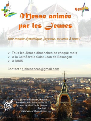 Messe animée par les Jeunes - Affiche 