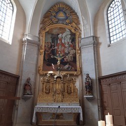 Le chœur (Église de Pouilley-les-Vignes)