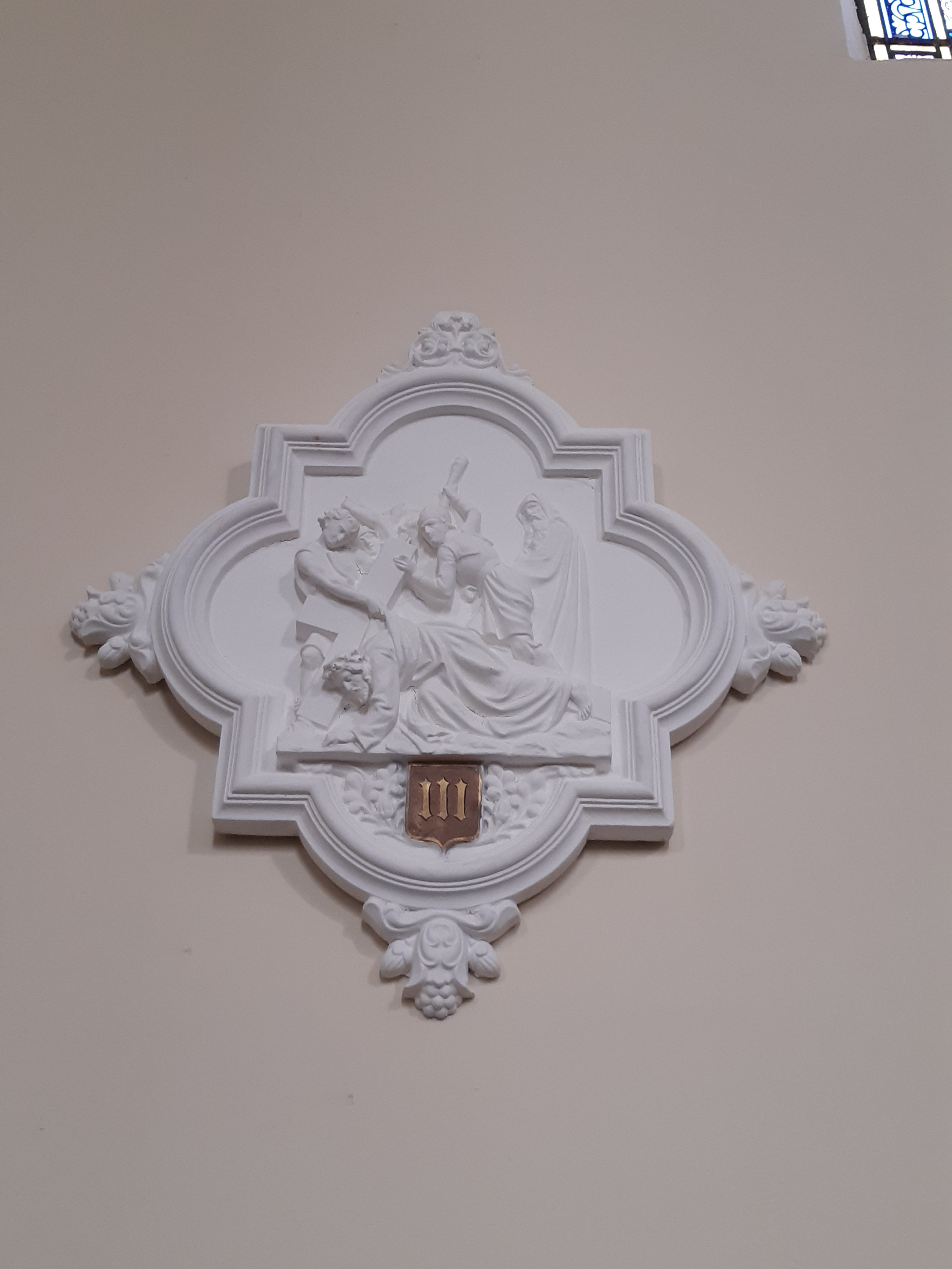 Eglise Saint Lazare de Devecey - Chemin de croix, 3ème station.jpg