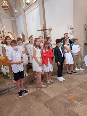 1ère des communions - Paroisse du Val des Salines - Eglise de Cussey-sur-l'Ognon - 20 juin 2021