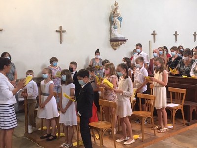 1ère des communions - Paroisse du Val des Salines - Eglise de Cussey-sur-l'Ognon - 20 juin 2021