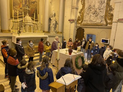 Messe d'entrée en Avent et dimanche caté - Eglise de Pin - 28 novembre 2021