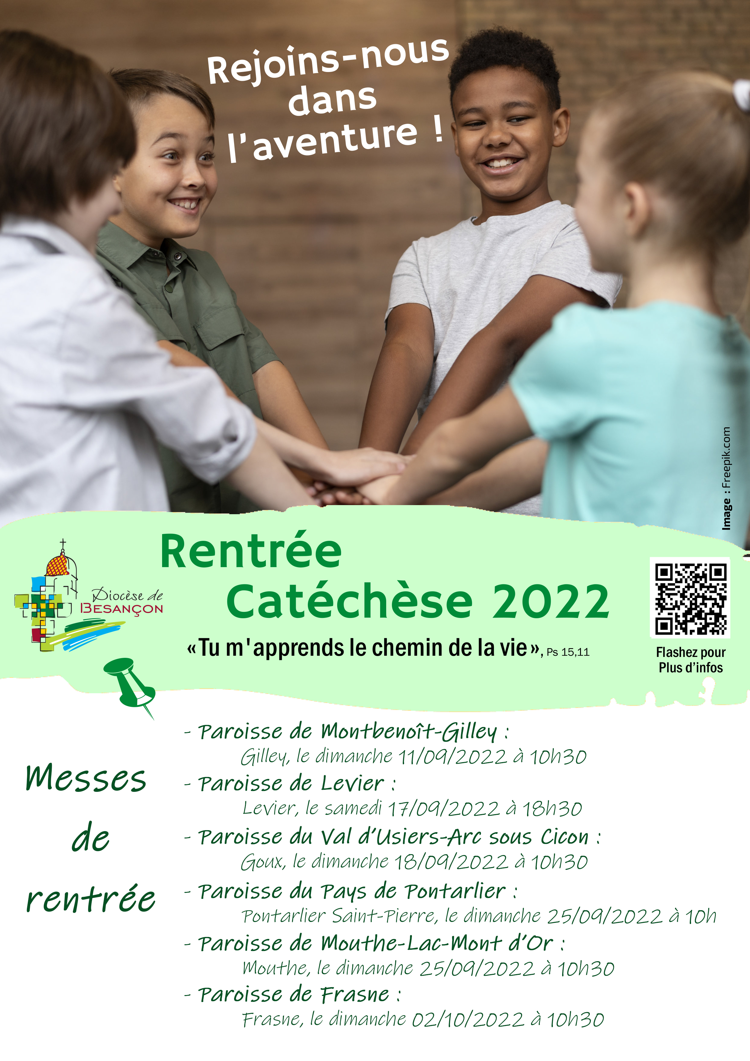 2022 KT Messes Rentree catechese DHDF Affiche Messes de rentrée des catés 2022-2023 - Affiche