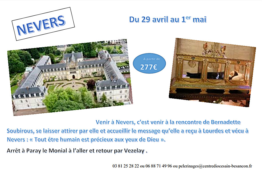 Pèlerinage 2022 à Nevers - Affiche