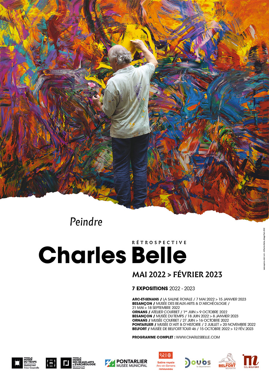 202205 202302 Expo Charles Belle Affiche Exposition Rétrospective Charles Belle (Mai 2022-Février 2023) - Affiche