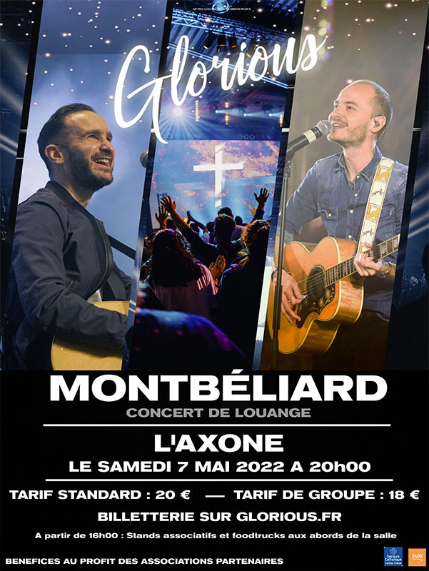 Concert Glorious à Montbéliard - Affiche