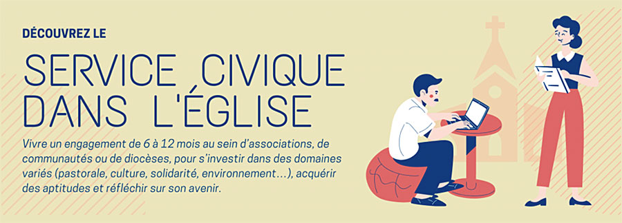 Service civique dans l'Église - Bandeau