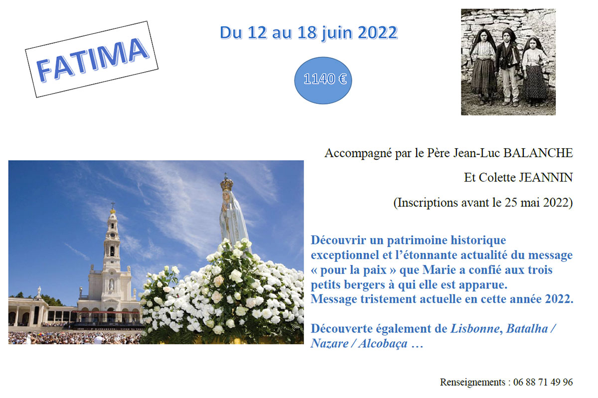 20220612 18 Pele FATIMA Affiche Affiche Pèlerinage à FATIMA 20220612-18