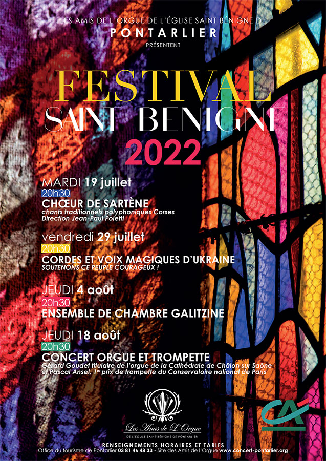 20220719 0818 Festival StBenigne Affiche Affiche Festival Saint-Bénigne 2022