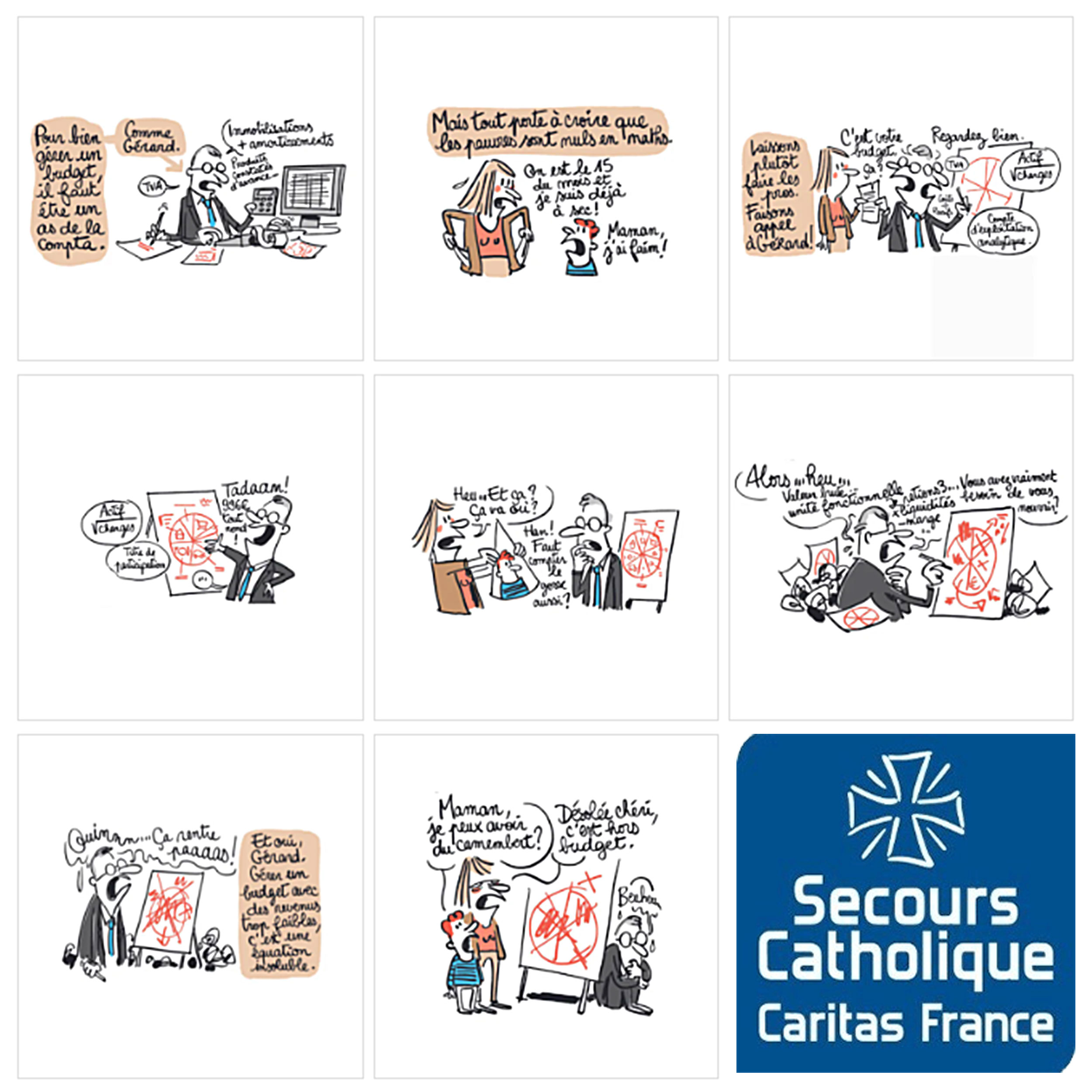 Les pauvres, incapables de gérer leur budget - BD Secours Catholique