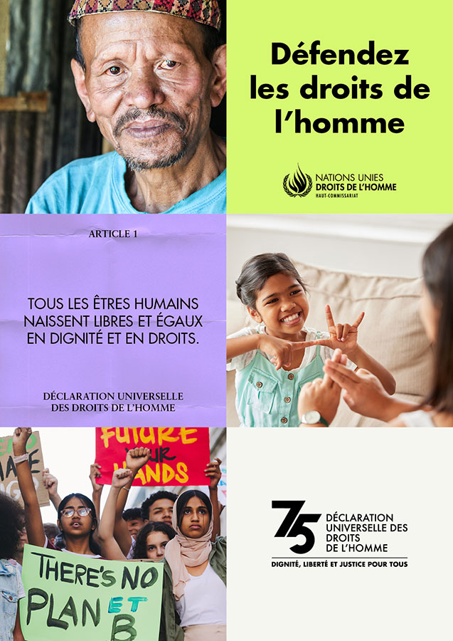 Journée 2022 des Droits de l'homme - Affiche
