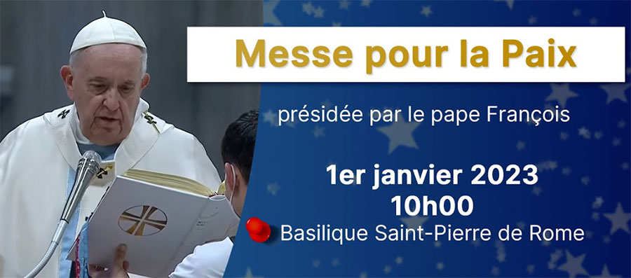 Messe pour la Paix 01/01/2023 - Bandeau