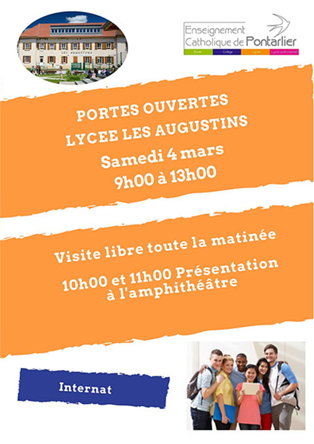 Portes ouvertes 2023 Enseignement catholique de Pontarlier - Lycée Les Augustins