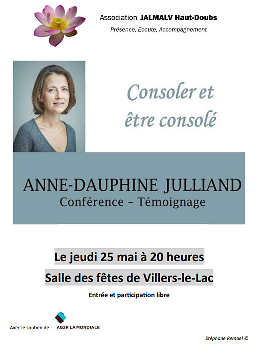 25/05/2023 Conférence Anne-Dauphine JULLIAND "Consoler pour être consolé"