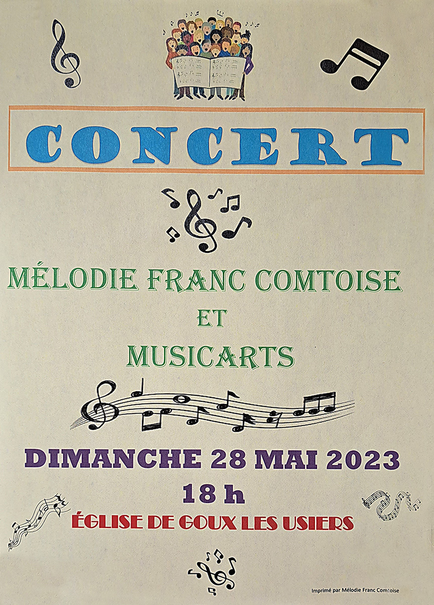 Concert Mélodie Franc-Comtoise & Musicart's 28/05/2023