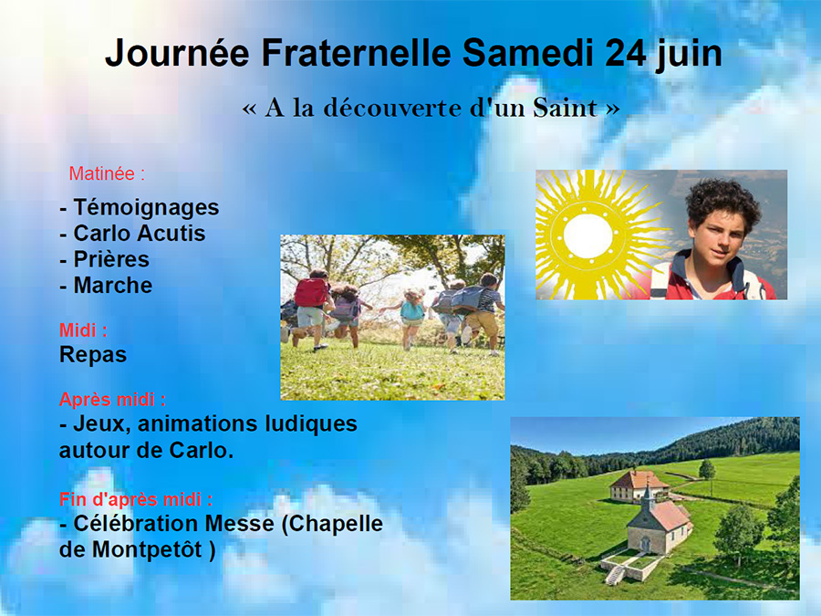 Journée fraternelle - 24/06/2023