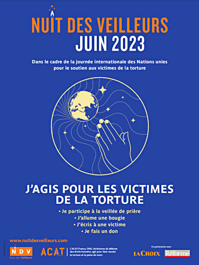 26/06/2023 Nuit des veilleurs - Affiche