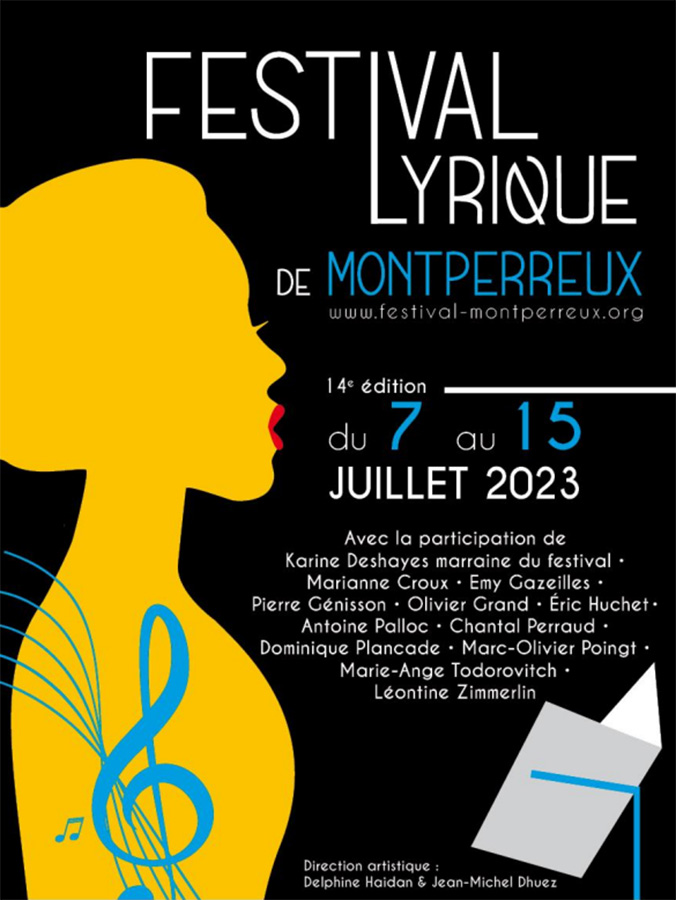 Festival lyrique 2023 de Montperreux - Affiche