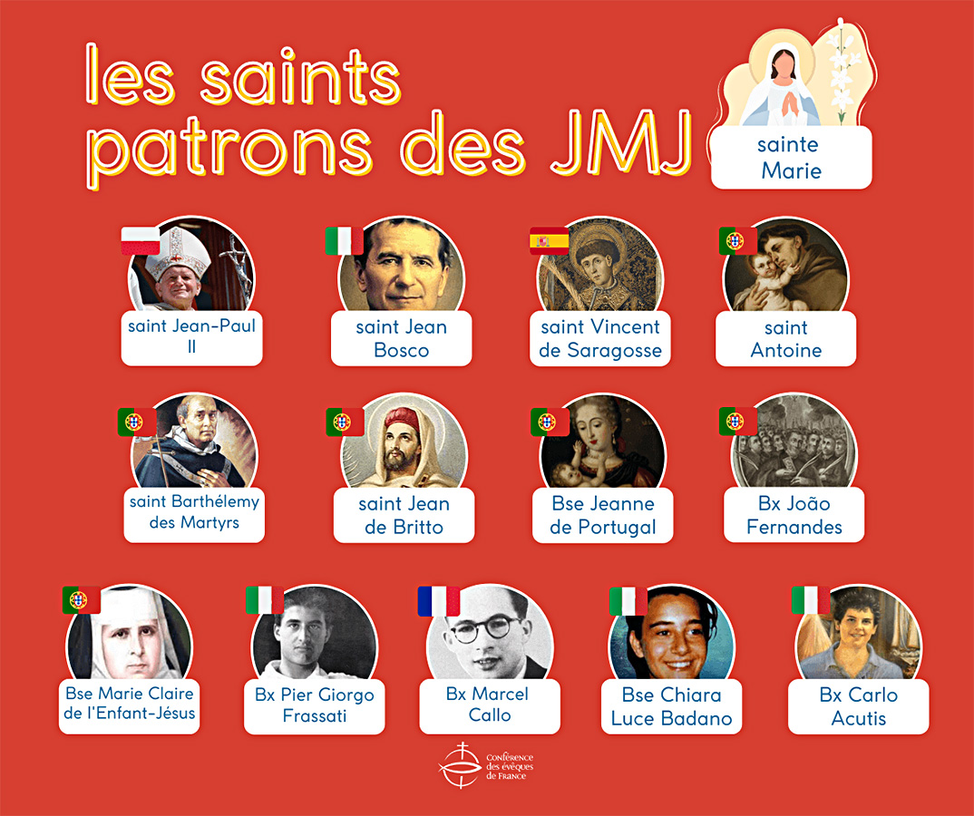 JMJ 2023 Saints patrons Saints patrons des JMJ 2023