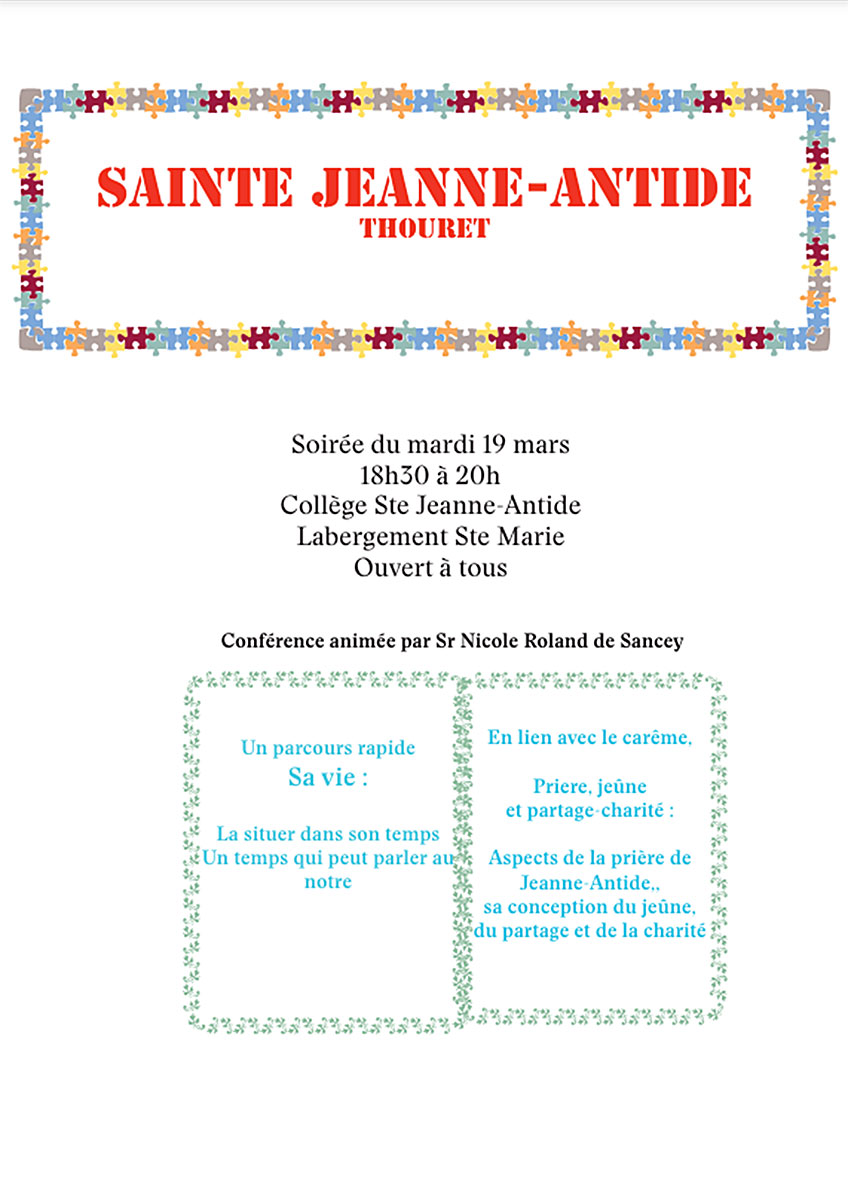 20240319 Conférence Ste Jeanne Antide Affiche