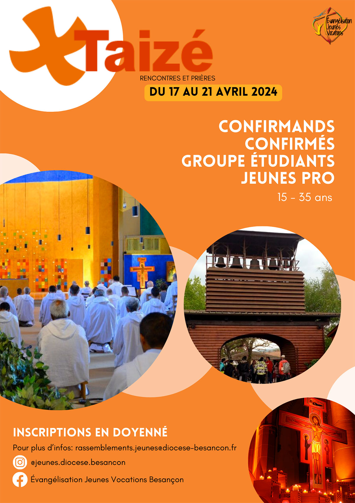 20240417 21 Taize Confirmands Affiche Pèlerinage 2024 des jeunes à Taizé