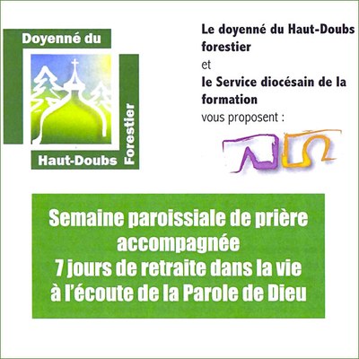 Semaine de prière accompagnée - DHDF 2023