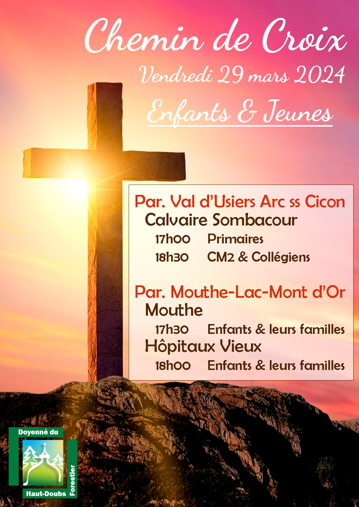 20240329 Chemin de croix DHDF Affiche Enf Chemin de Croix 2024 - Affiche Enfants & Jeunes