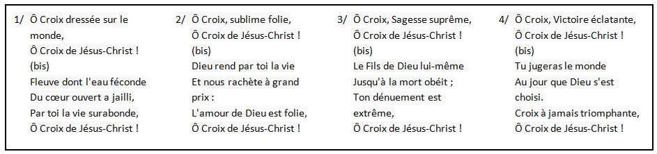 Ô croix dressée sur le monde