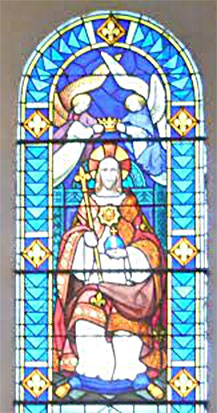 Vitrail Christ-Roi - Eglise de Digna