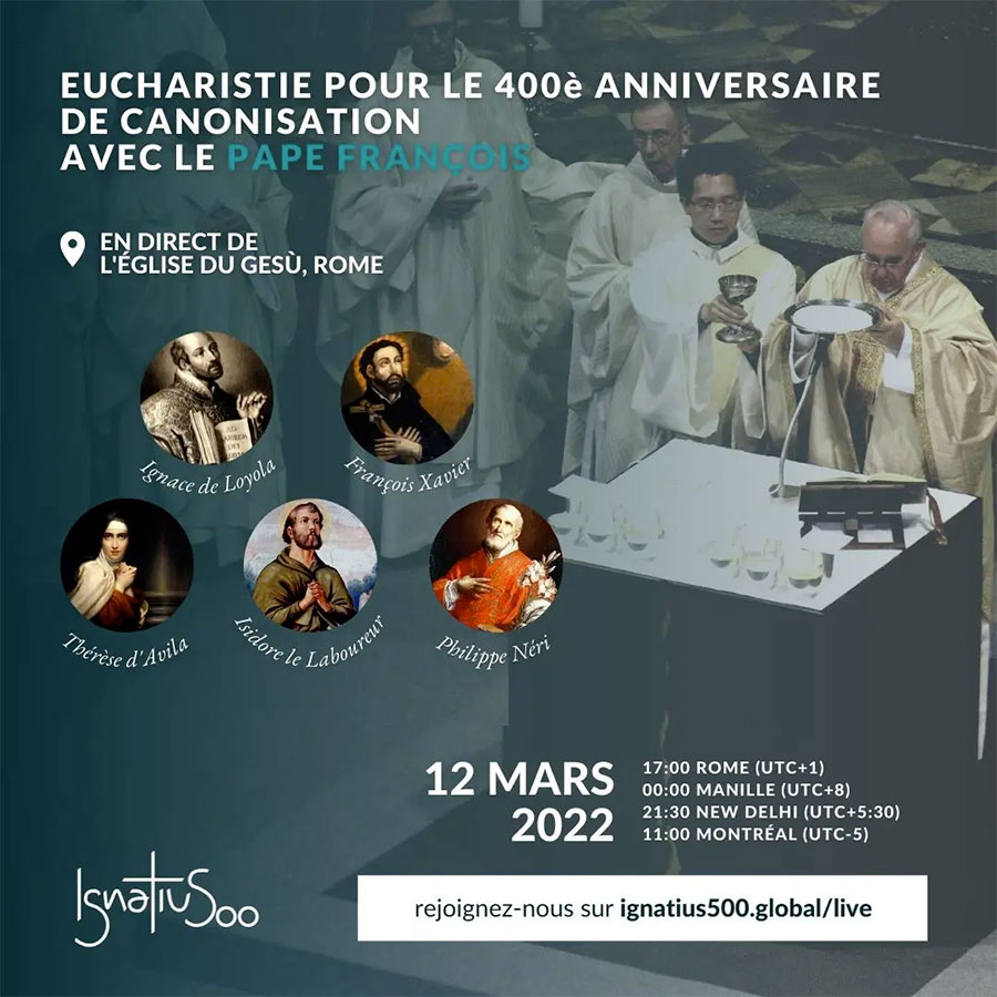 400 ans Canonisation St Ignace 400e anniversaire de la canonisation de saint Ignace - Célébration à Rome