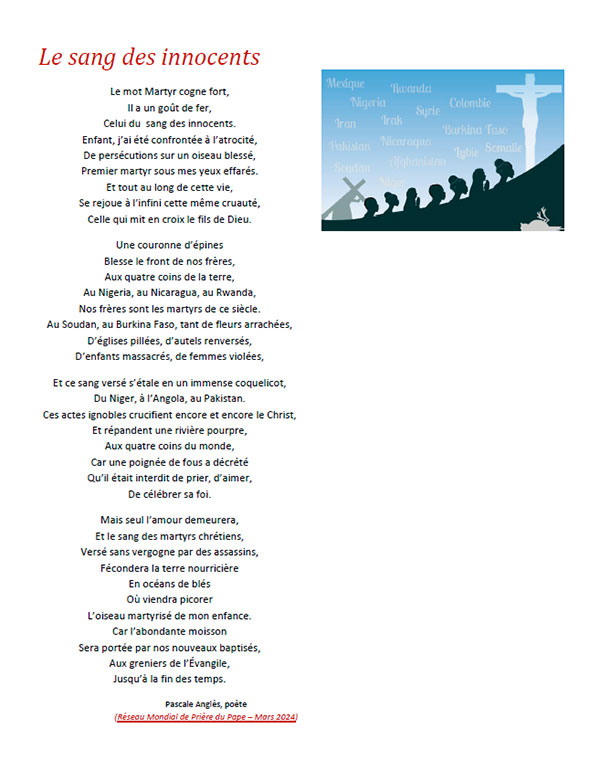 Poème "Le sang des innocents"