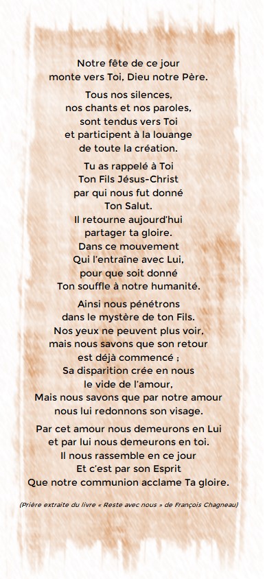 Prière Ascension Prière Ascension