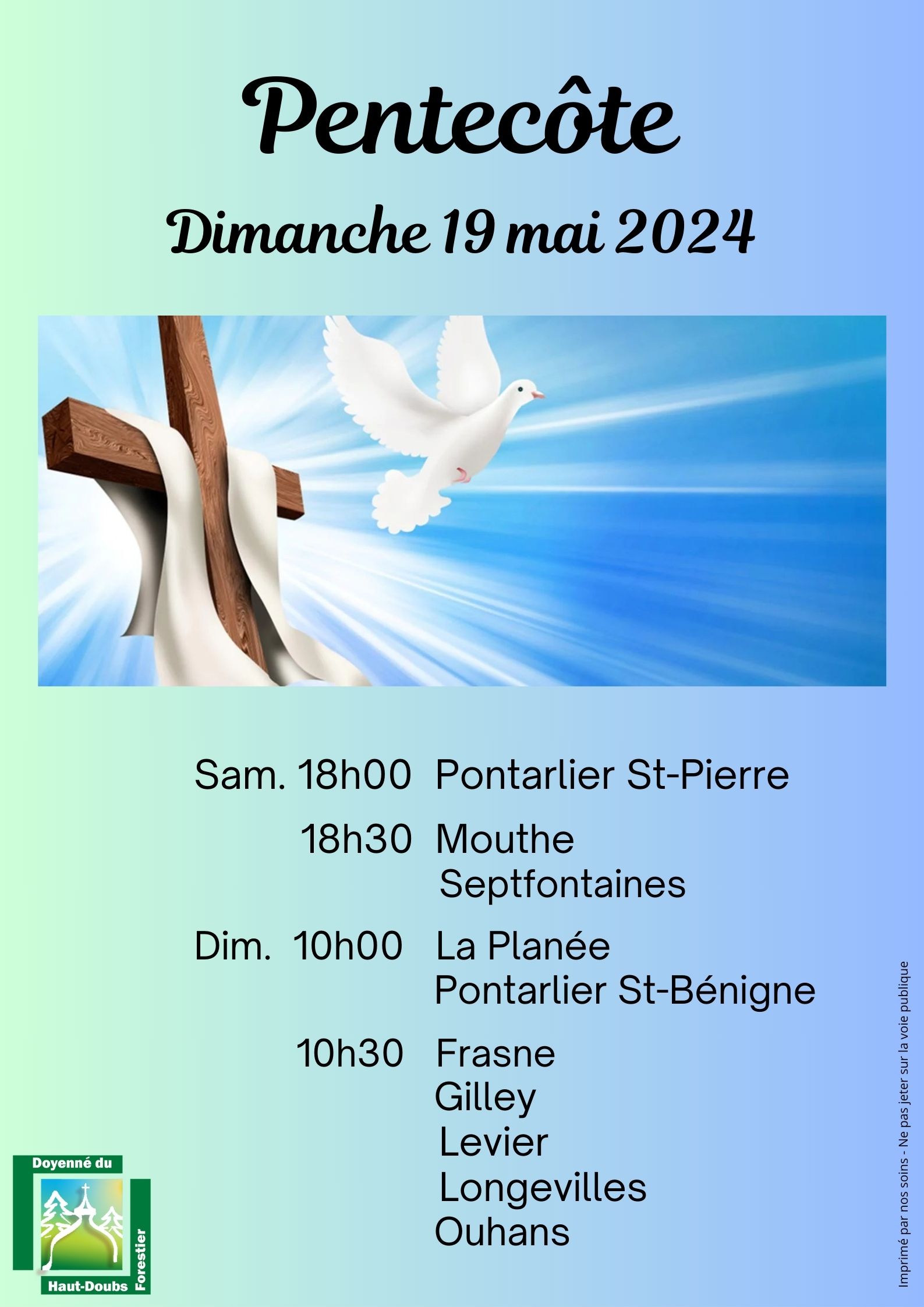 PentecôteCélébrations DHDF 2024 Affiche