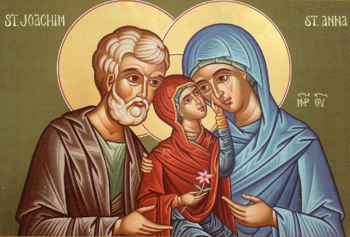 Marie et ses parents Ste Anne et St Joachim