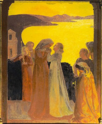 wikicom visitation maurice denis x72 La Visitation ou Le Magnificat par Maurice Denis