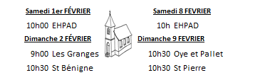 annonces messes semaine 26 janvier 2020