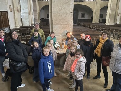 Avec les enfants du caté