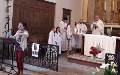 messe à l'église St Matthias à Cromary 12 mai 2023