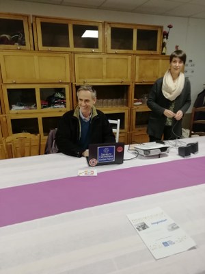 Antoine Aumonier délégué régional et Isabelle Simon animatrie départementale