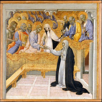 Le mariage mystique de sainte Catherine- Giovanni di Paolo-1460-Metropolitan Museum (New- York=.jpg