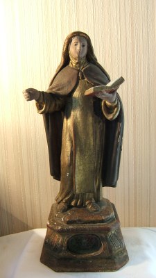 statue reliquaire Ste Catherine de Sienne XIXè.JPG