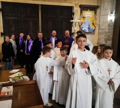 Basilique   26.3.2023   3ème scrutin catéchumènes 1