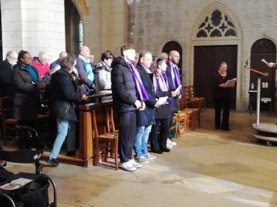 Basilique   26.3.2023   3ème scrutin catéchumènes 2