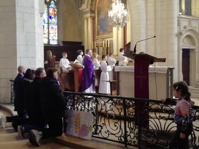 Basilique   26.3.2023   3ème scrutin catéchumènes 3