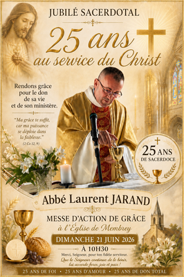 Jubilé Abbé L. Jarand   21.6.2026