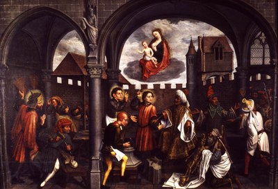 Quatre saints couronnés- Anonyme-vers 1560- Musée de la ville de Bruxelles.jpg