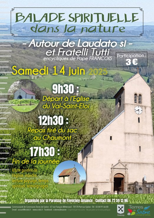 Affiche balade spirituelle 2025 portrait