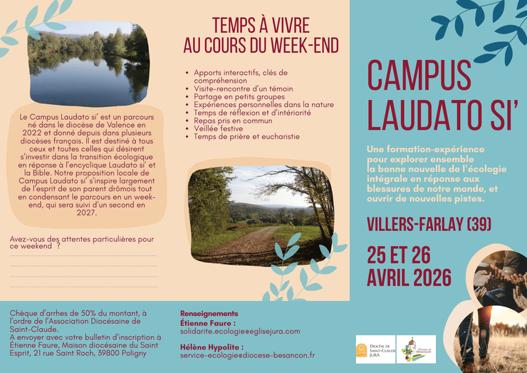 Dépliant Campus Laudato si’ V6 page 1 compressée