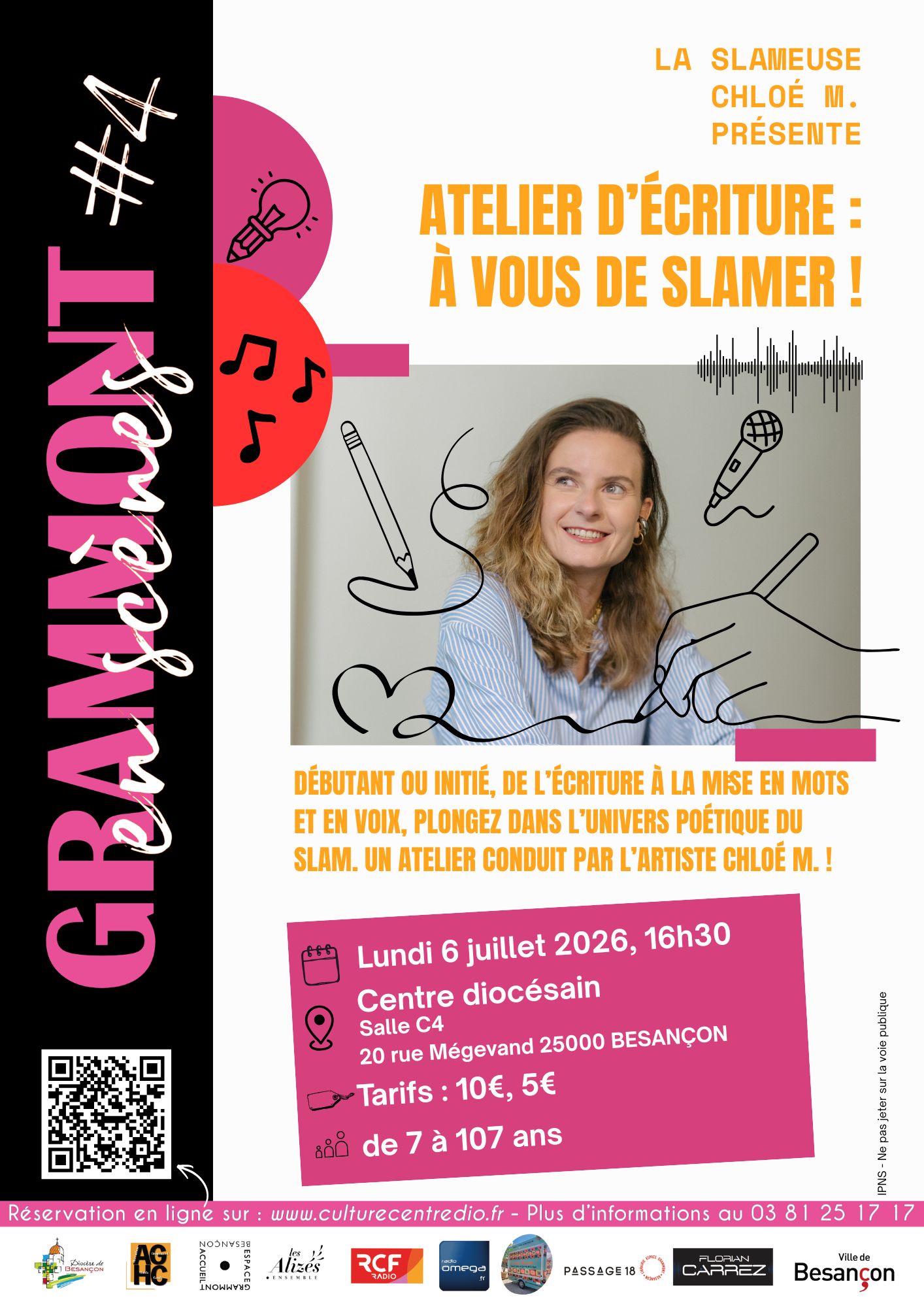 Affiche Atelier écriture SLAM