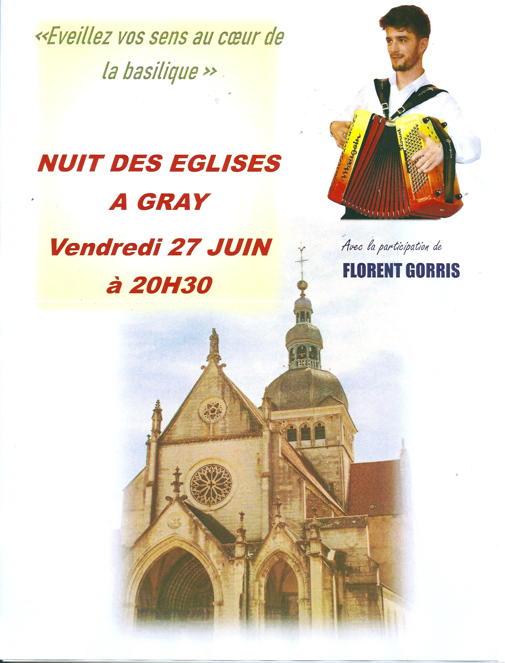 la nuit des églises Gray 27 juin 2025